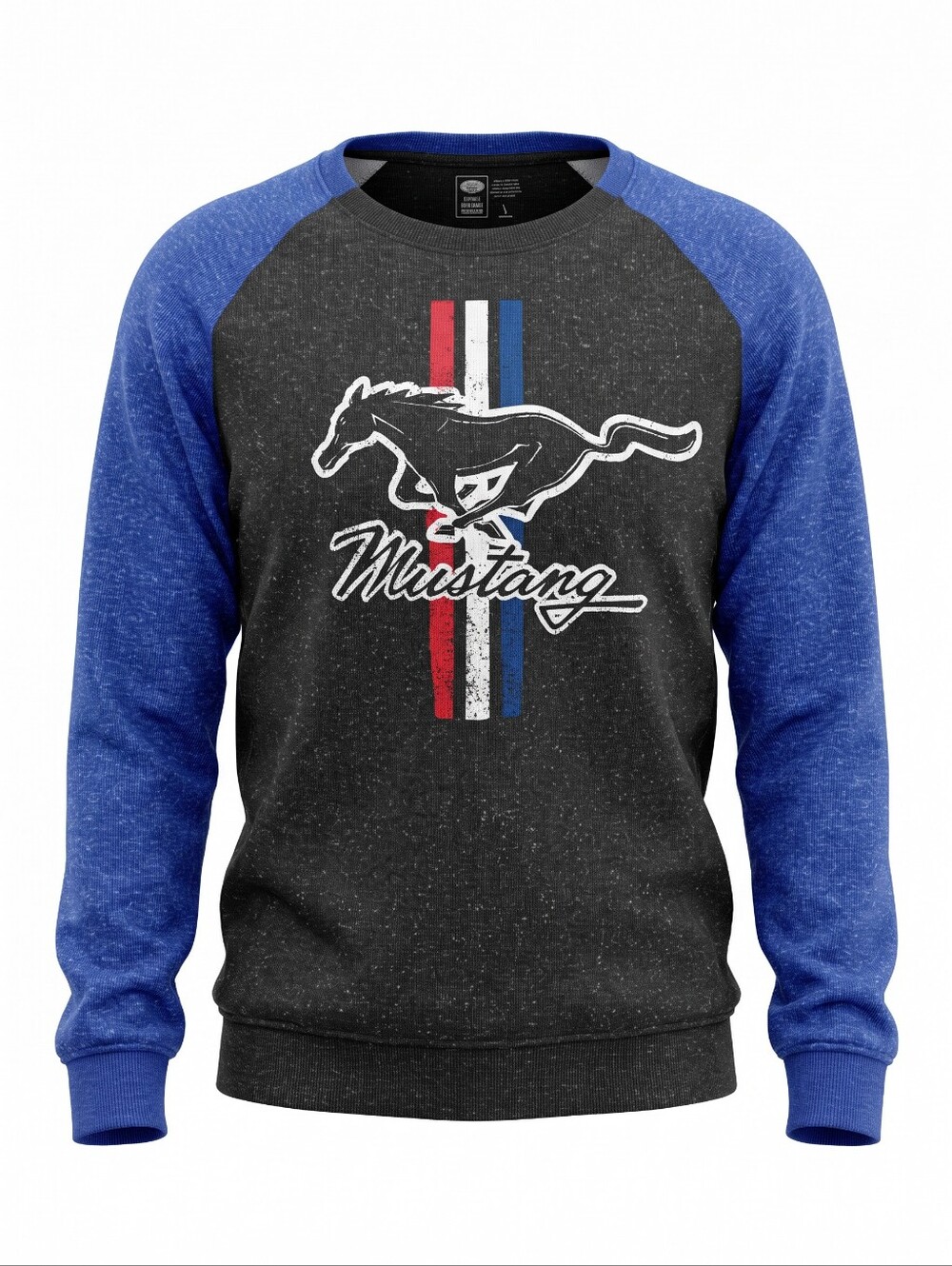 Vintage Ford Mustang Crewneck Sweatshirt Classic Oversized Raglan Collector